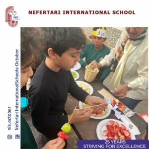 “Let’s Go Healthy” was today’s slogan during break time. Year 2 teachers and students organized the “ Nefertarian Healthy Market” to showcase the importance of healthy food and healthy lifestyle. Today’s return was placed in our “Save the community charity box.”